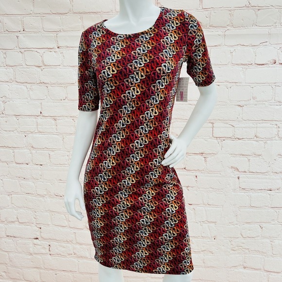 LulaRoe Julia T-Shirt Dress Size M  Short Sleeves Casual - Picture 2 of 9